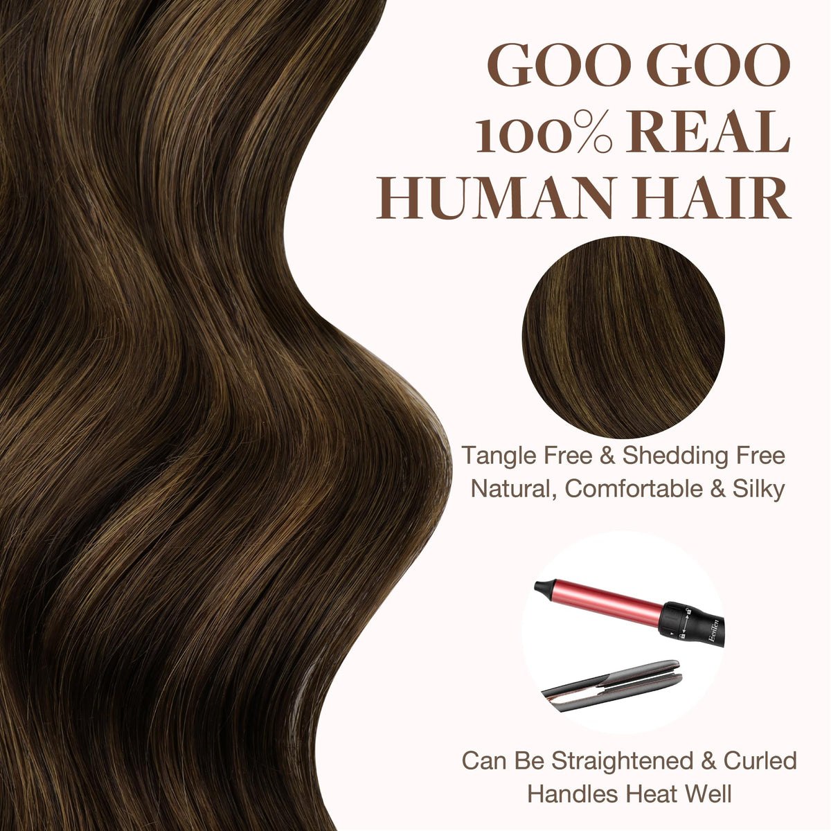 GOO GOO Tape in Hair Extensions application process