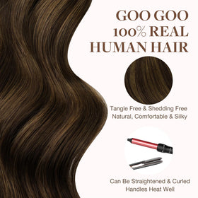 GOO GOO Tape in Hair Extensions application process