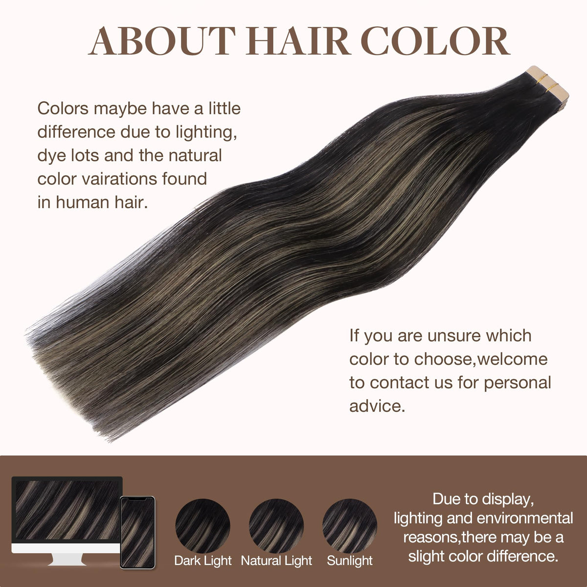 GOO GOO Tape in Hair Extensions being styled