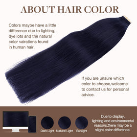 GOO GOO Tape in Hair Extensions close-up of skin weft tape