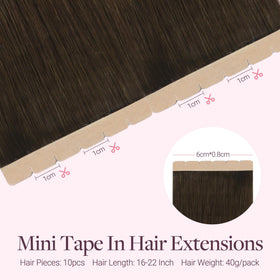 GOO GOO Tape in Hair Extensions close-up of tape