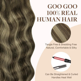 GOO GOO Tape in Hair Extensions color matching service example