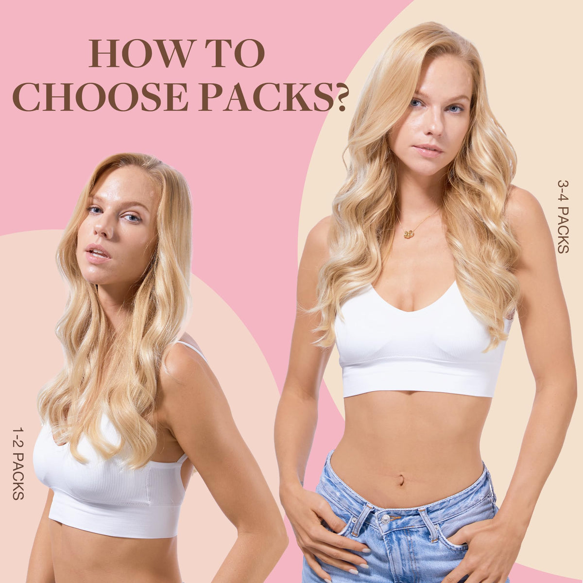 GOO GOO Tape in Hair Extensions dark blonde highlighted strands