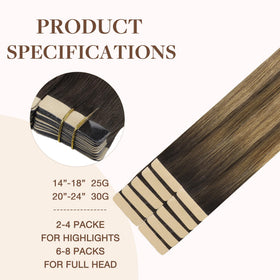 GOO GOO Tape in Hair Extensions displayed in packaging