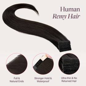 GOO GOO Tape in Hair Extensions displayed on a flat surface