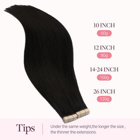 GOO GOO Tape in Hair Extensions displayed on a mannequin