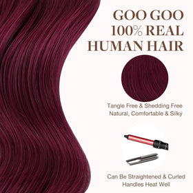 GOO GOO Tape in Hair Extensions displayed on a mannequin