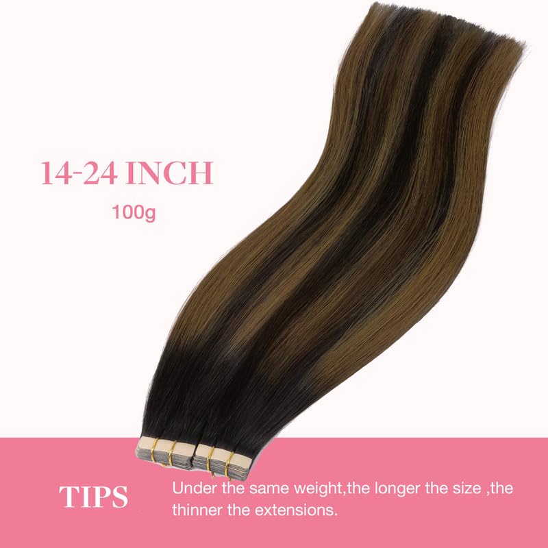 GOO GOO Tape in Hair Extensions displayed on model