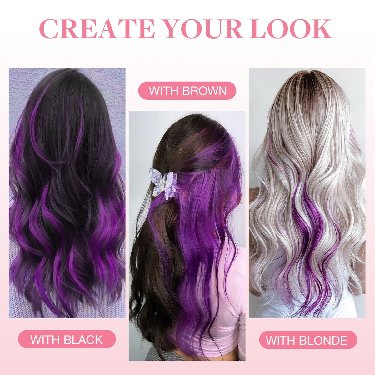 GOO GOO Tape-In Hair Extensions displayed with extra tapes