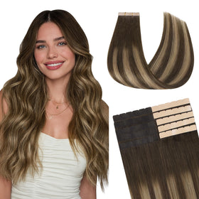 GOO GOO Tape in Hair Extensions front view in packaging
