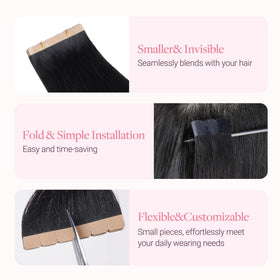 GOO GOO Tape in Hair Extensions heat-safe styling demonstration