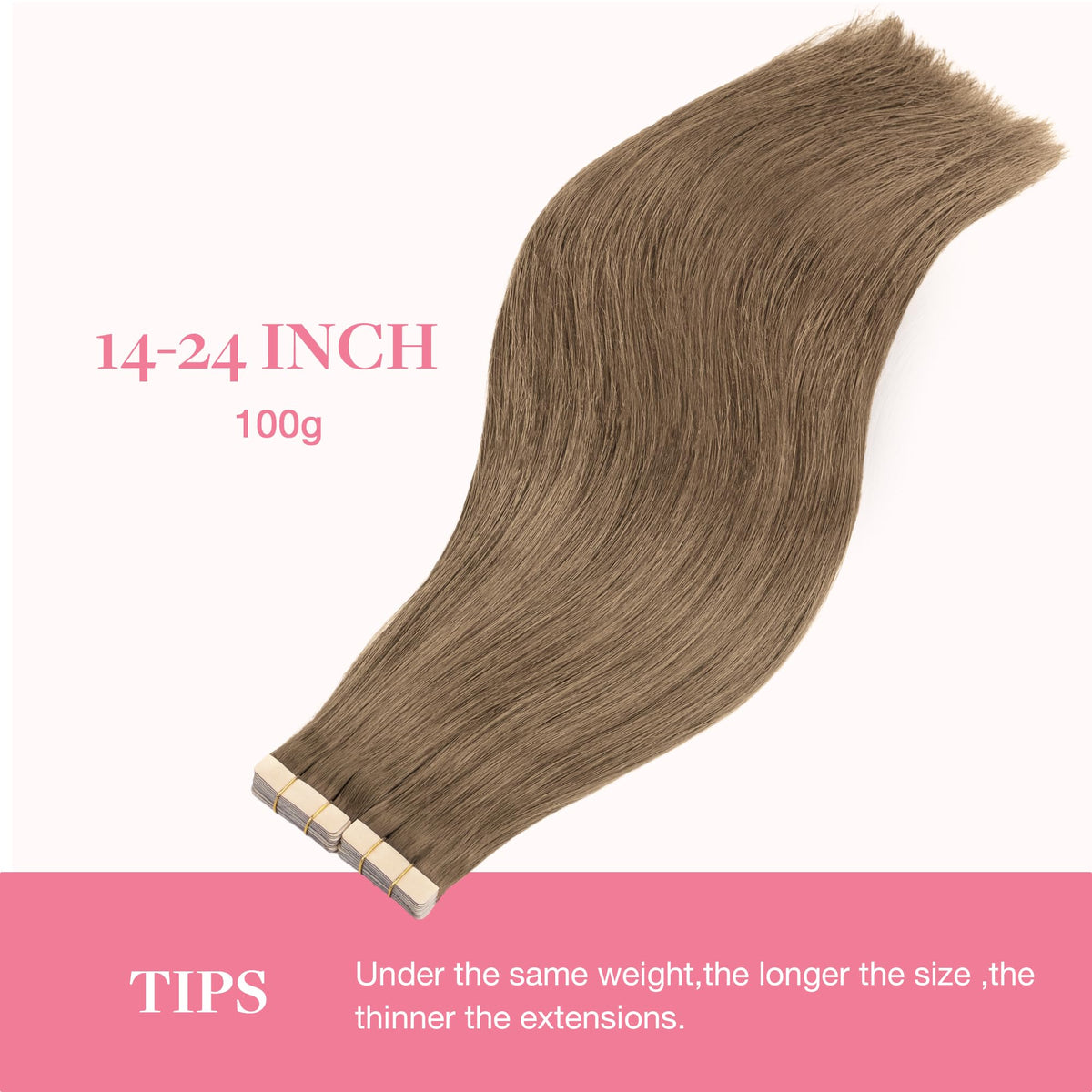 GOO GOO Tape in Hair Extensions heat styling demonstration
