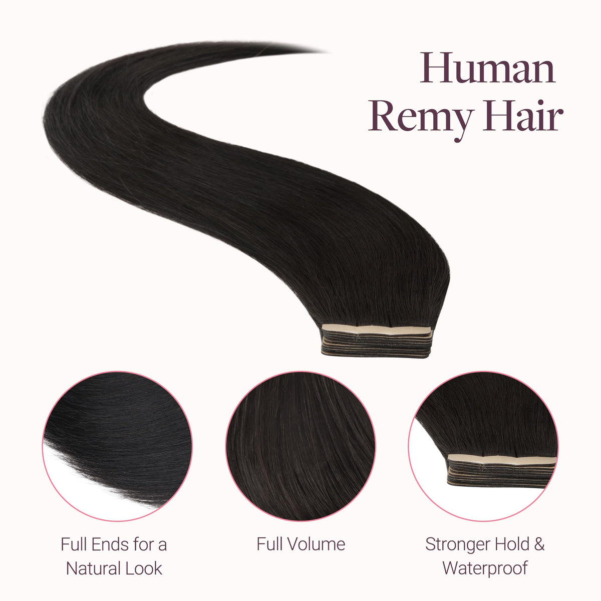 GOO GOO Tape in Hair Extensions in a stylish hairstyle