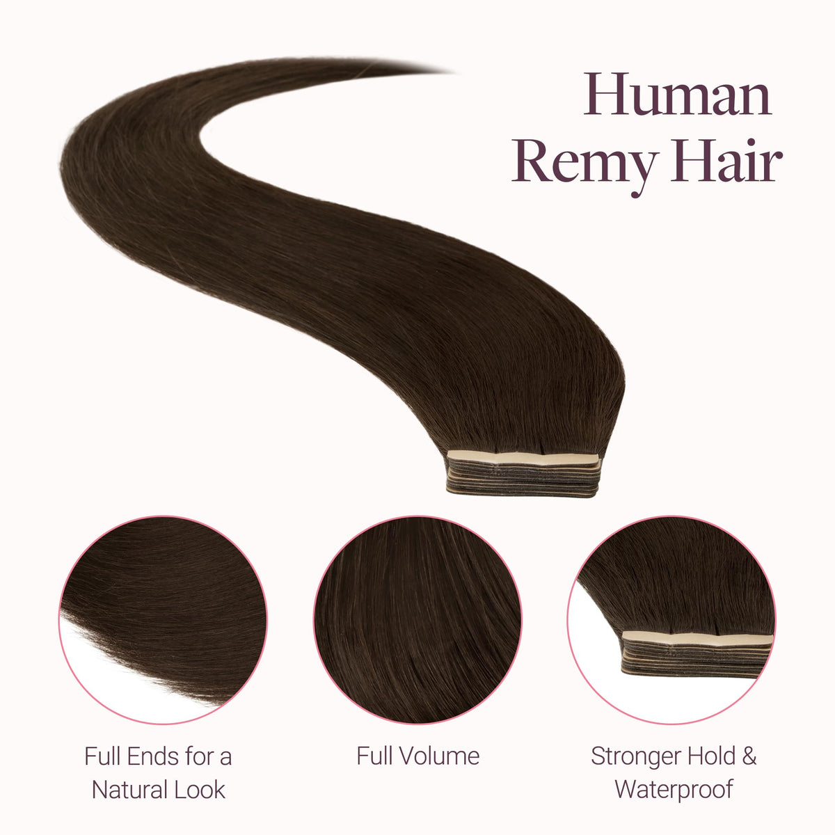 GOO GOO Tape in Hair Extensions in natural light