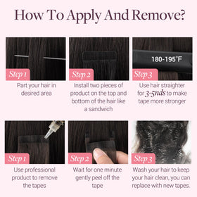 GOO GOO Tape in Hair Extensions in natural light