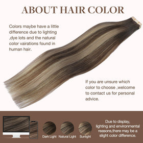 GOO GOO Tape in Hair Extensions in natural light