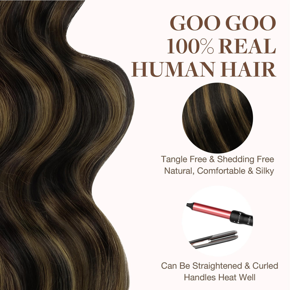 GOO GOO Tape in Hair Extensions in natural light