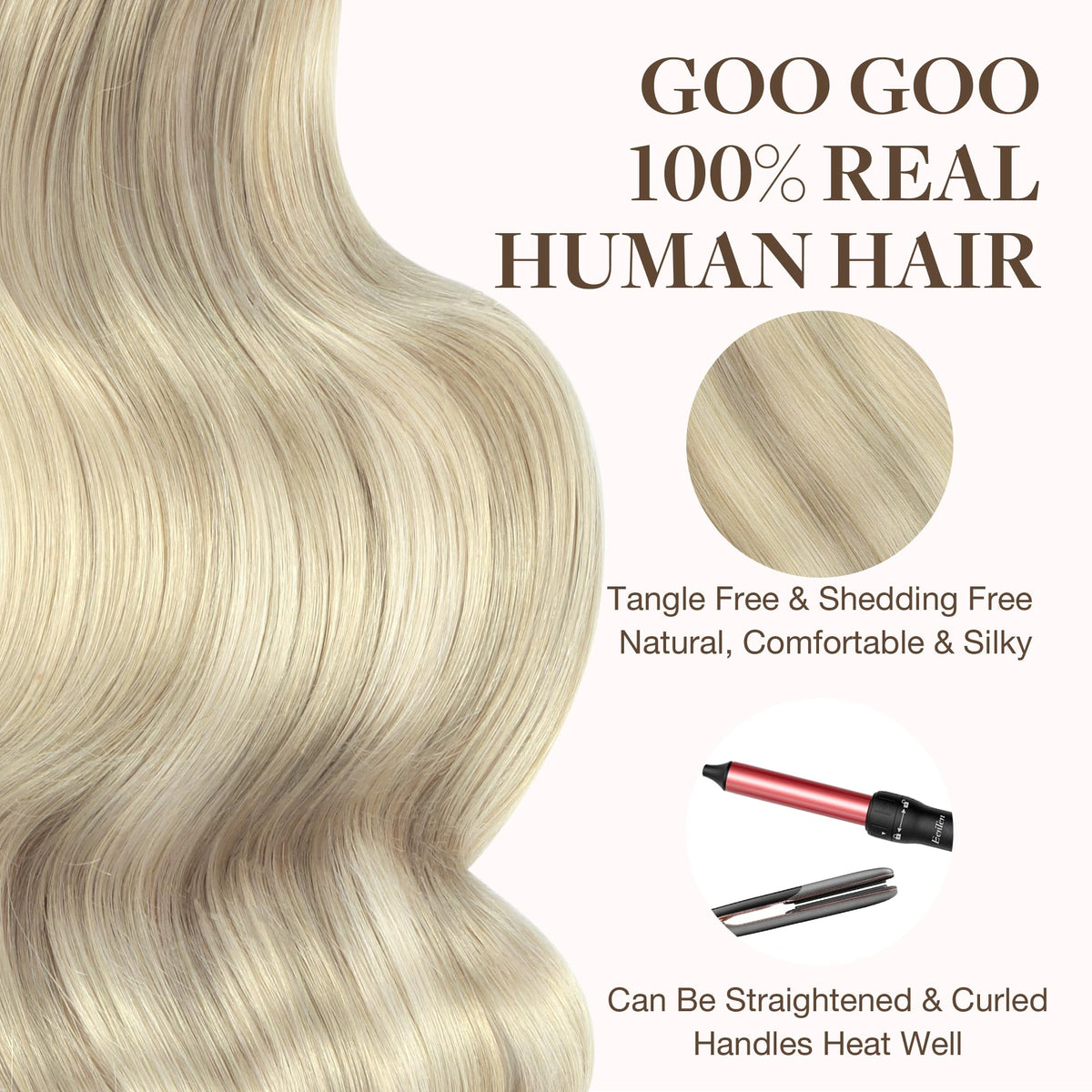 GOO GOO Tape in Hair Extensions in natural light