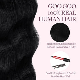 GOO GOO Tape in Hair Extensions in use on model