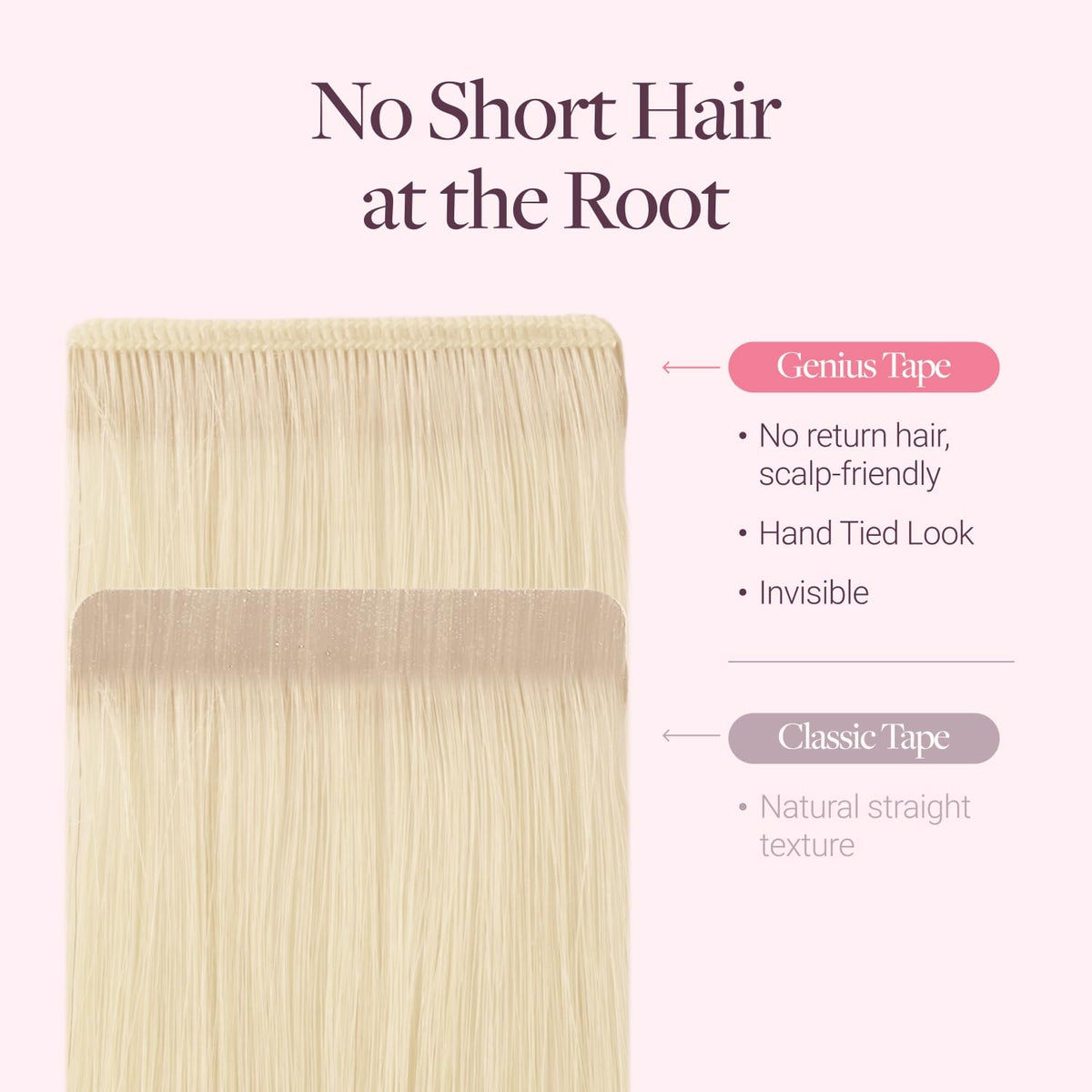 GOO GOO Tape in Hair Extensions in various hairstyles