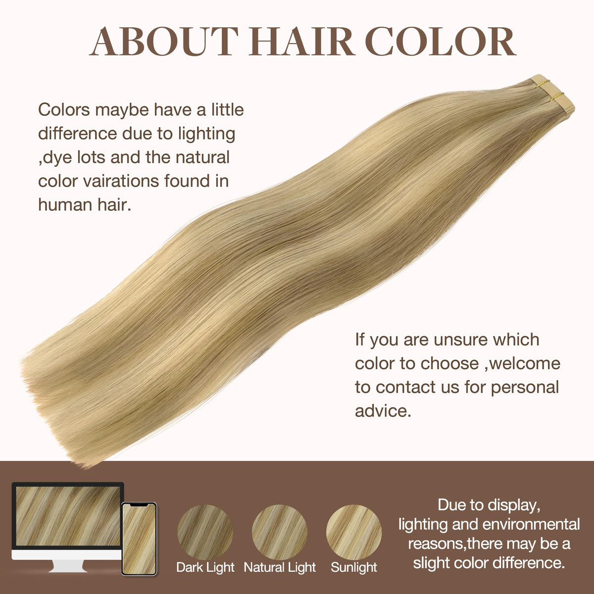 GOO GOO Tape in Hair Extensions in various styling options