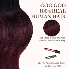 GOO GOO Tape In Hair Extensions installation process
