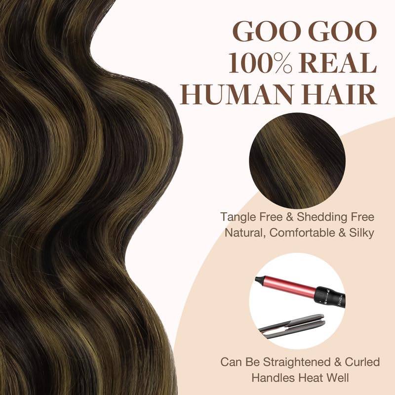 GOO GOO Tape in Hair Extensions length comparison