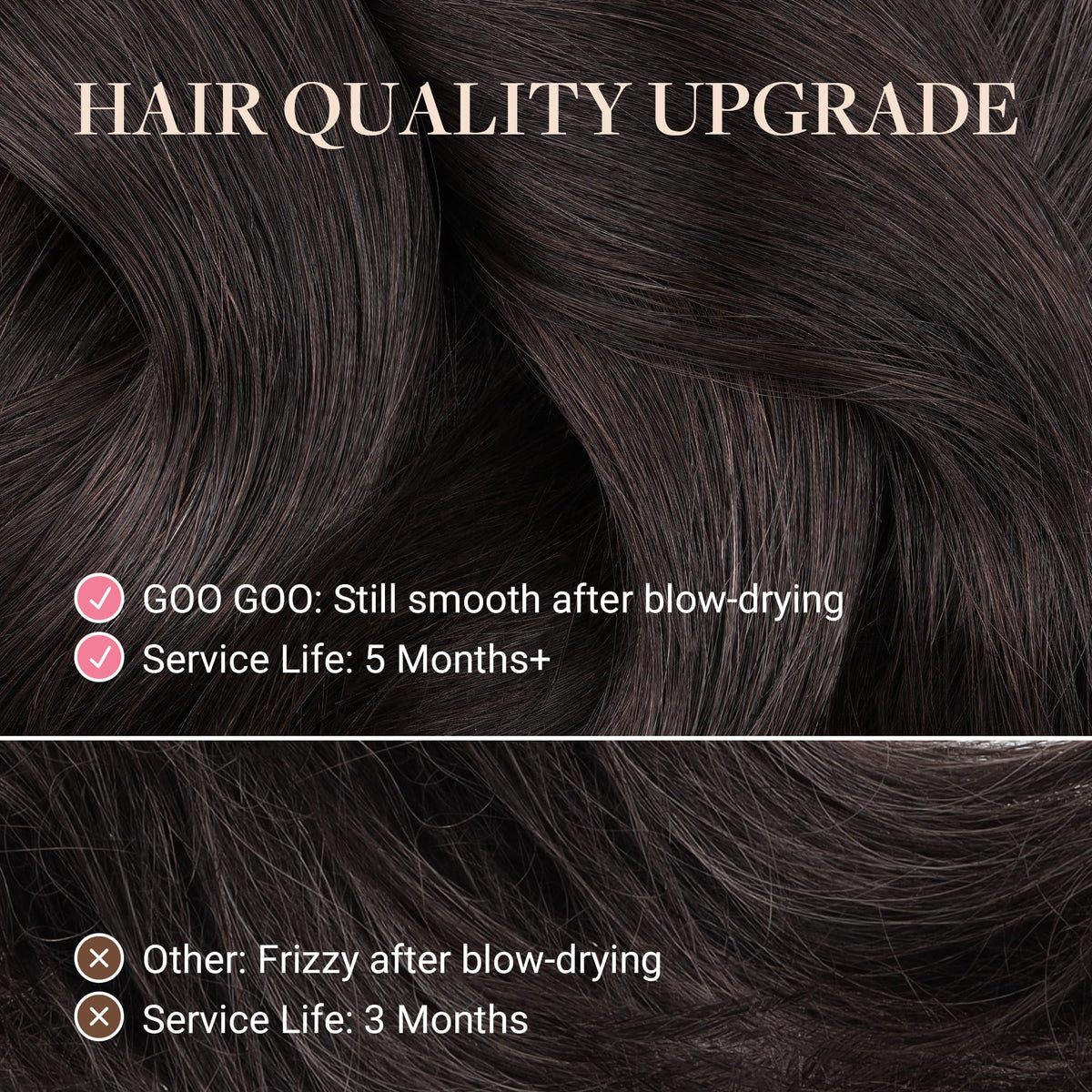 GOO GOO Tape in Hair Extensions packaging