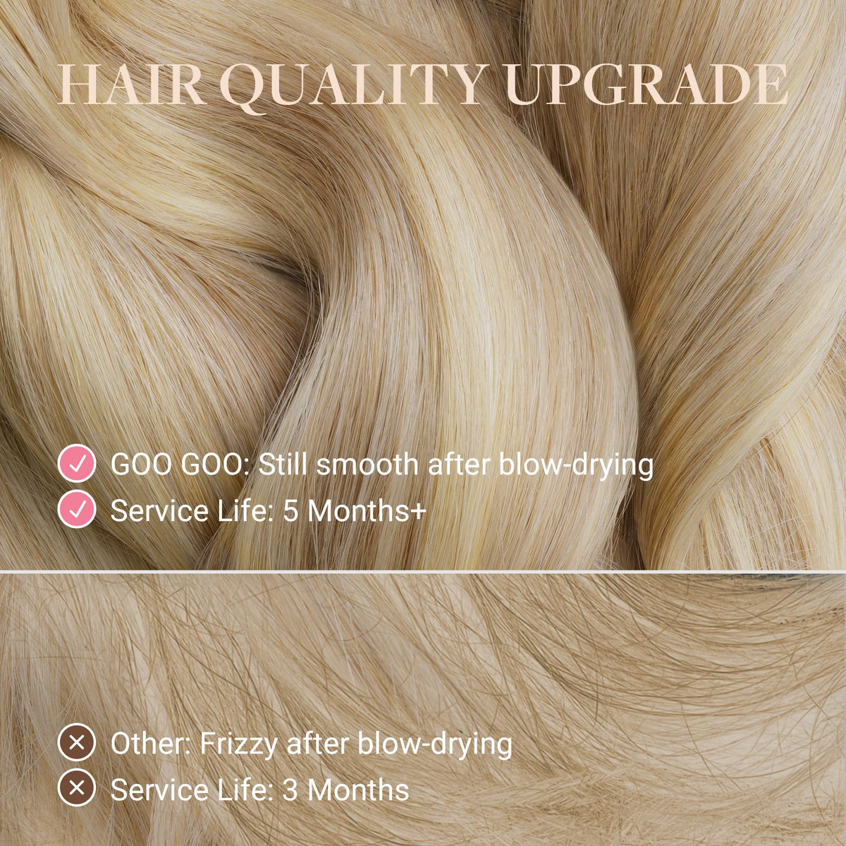 GOO GOO Tape in Hair Extensions packaging