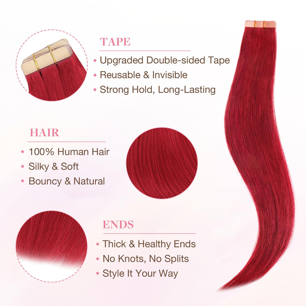 GOO GOO Tape in Hair Extensions packaging