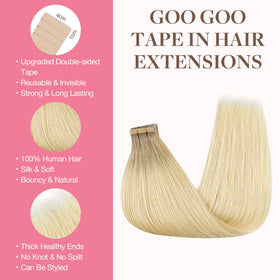 GOO GOO Tape in Hair Extensions packaging