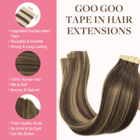 GOO GOO Tape in Hair Extensions packaging