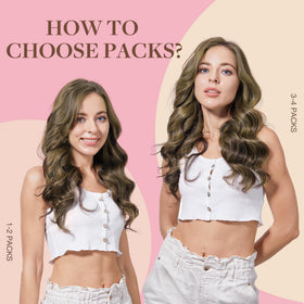 GOO GOO Tape in Hair Extensions showing application process