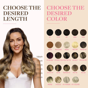GOO GOO Tape in Hair Extensions showing application process