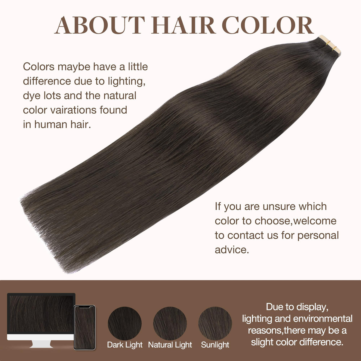 GOO GOO Tape in Hair Extensions showing application process