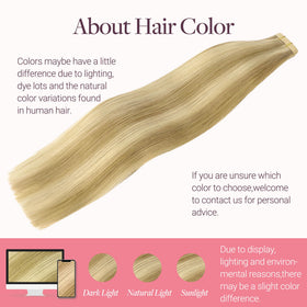 GOO GOO Tape in Hair Extensions showing application process
