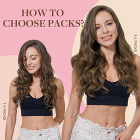GOO GOO Tape in Hair Extensions showing application process
