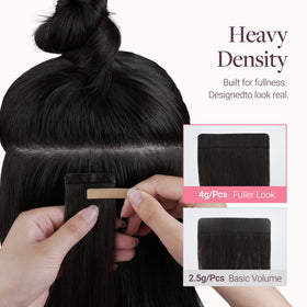 GOO GOO Tape in Hair Extensions showing colour match service