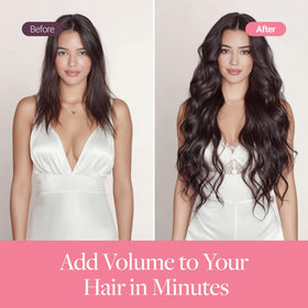 GOO GOO Tape in Hair Extensions showing installation process