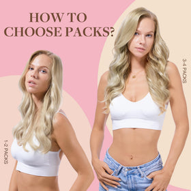 GOO GOO Tape in Hair Extensions showing invisible tape