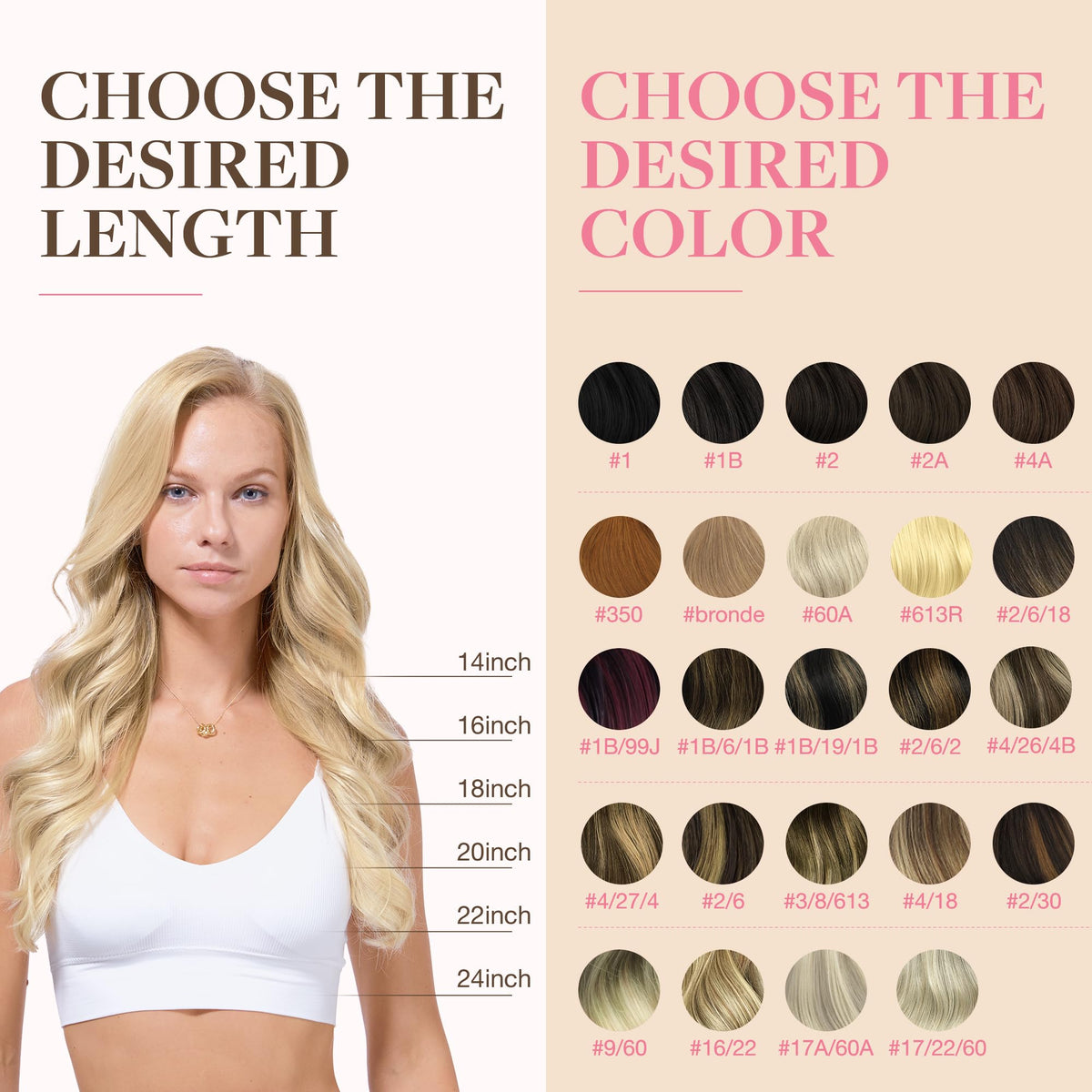 GOO GOO Tape in Hair Extensions showing natural blend