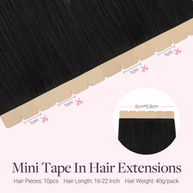 GOO GOO Tape in Hair Extensions showing soft texture