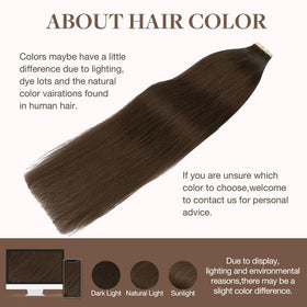 GOO GOO Tape in Hair Extensions showing texture