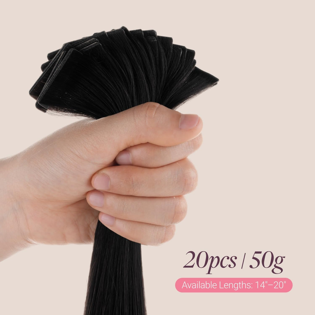 GOO GOO Tape in Hair Extensions styled in a braid