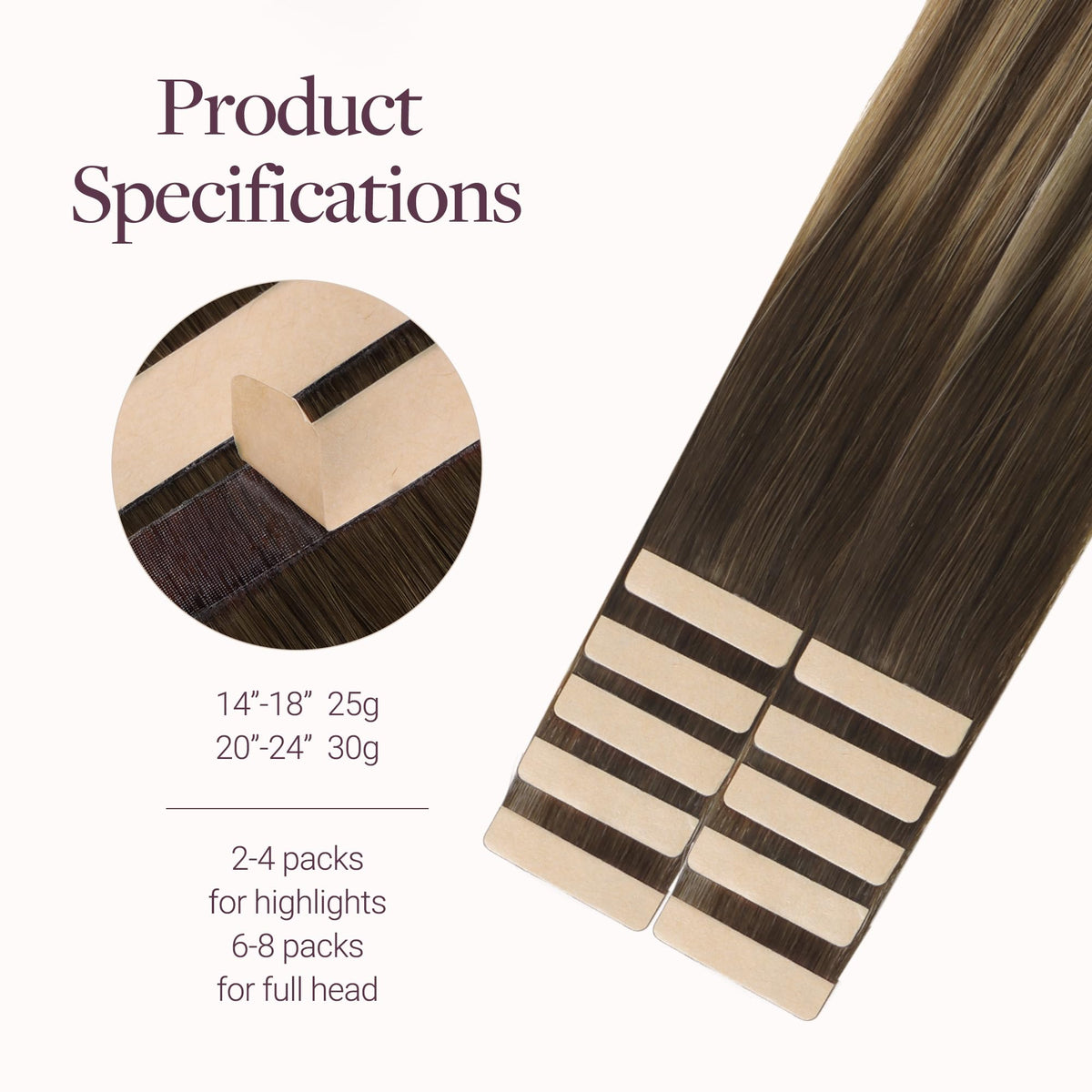 GOO GOO Tape in Hair Extensions styled in hair