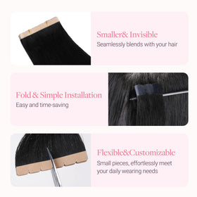 GOO GOO Tape in Hair Extensions styled with curls