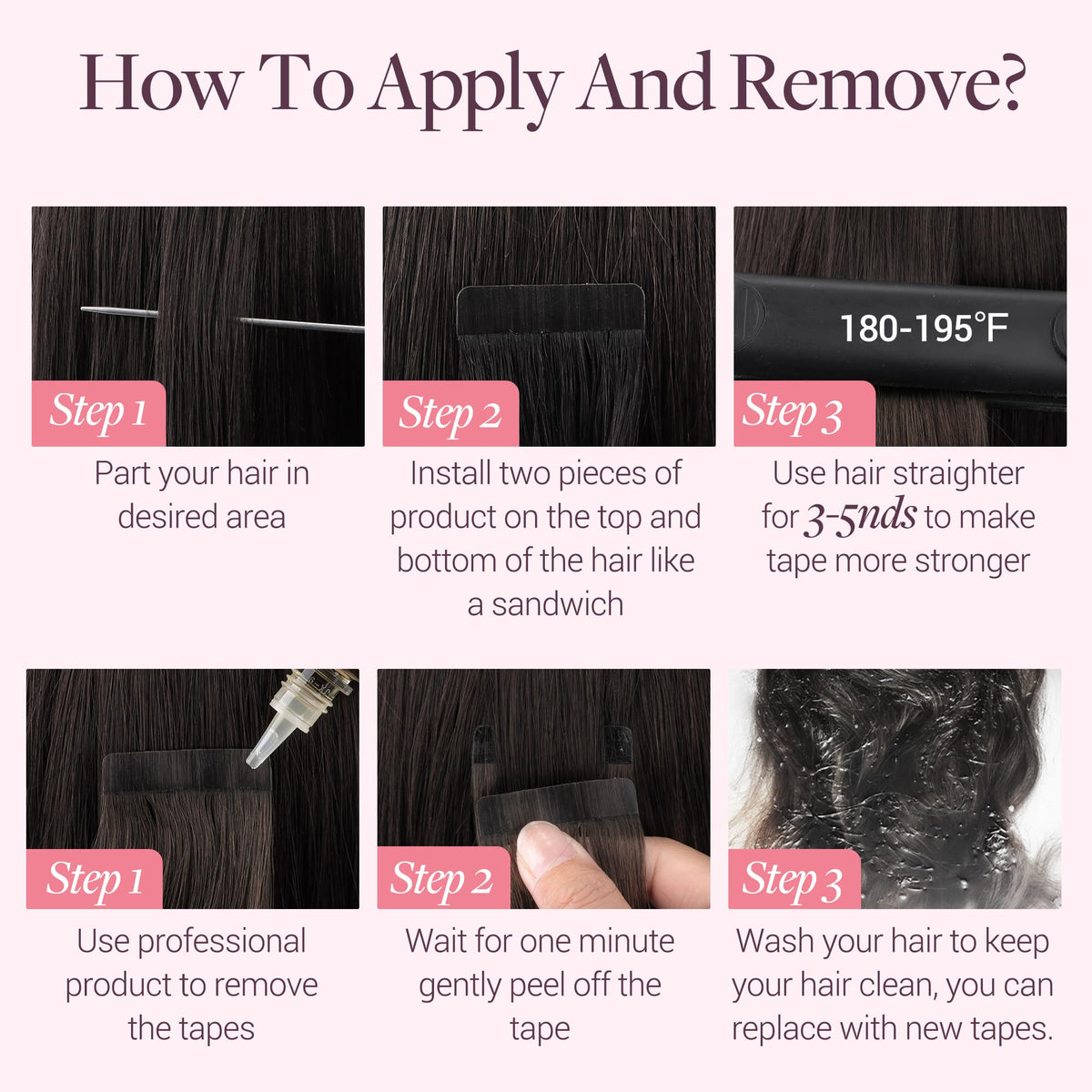 GOO GOO Tape in Hair Extensions styled with curls