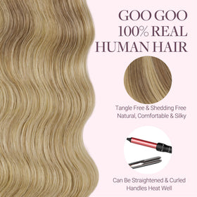 GOO GOO Tape in Hair Extensions texture detail