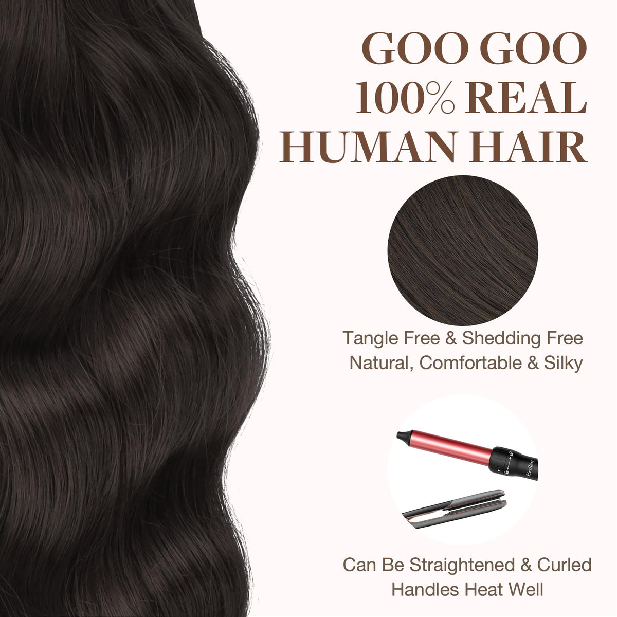 GOO GOO Tape in Hair Extensions with care instructions