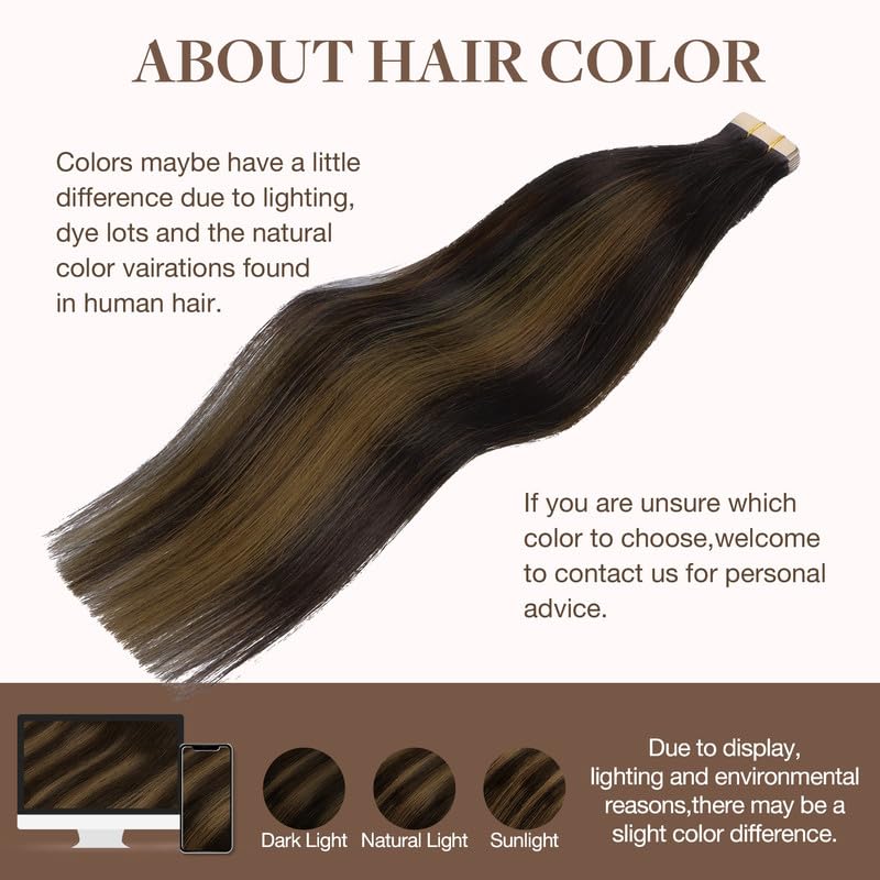 GOO GOO Tape in Hair Extensions with styling tools